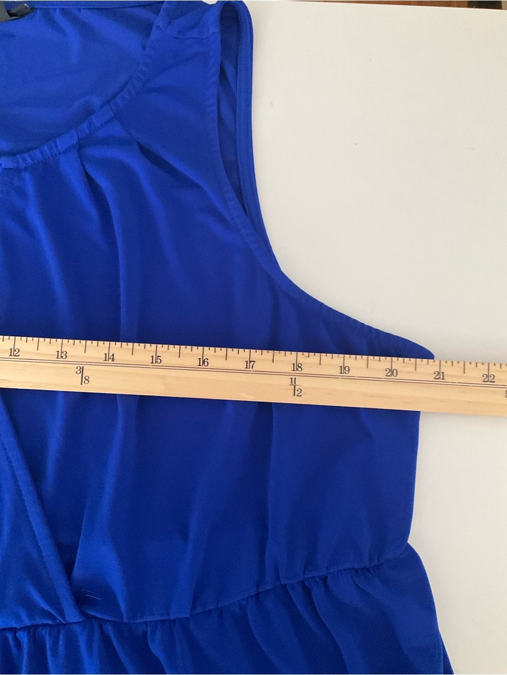 Torrid 3X Cobalt Blue Sleeveless Wrap-Style Tunic - Picture 6 of 10